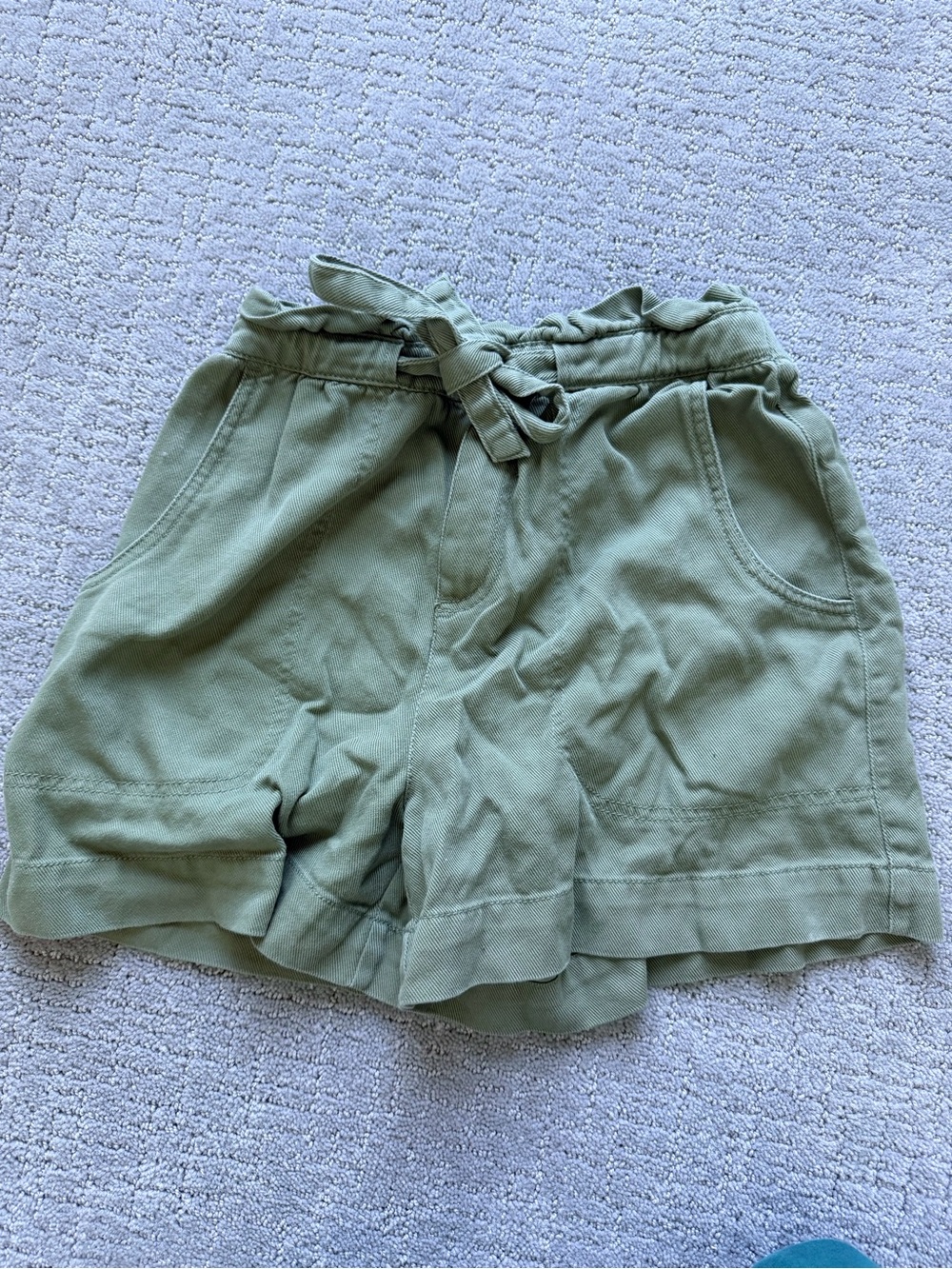 Old Navy High waisted green cotton shorts